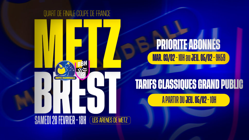 1/4 de finale Coupe de France : les dates d'ouverture de la billetterie.