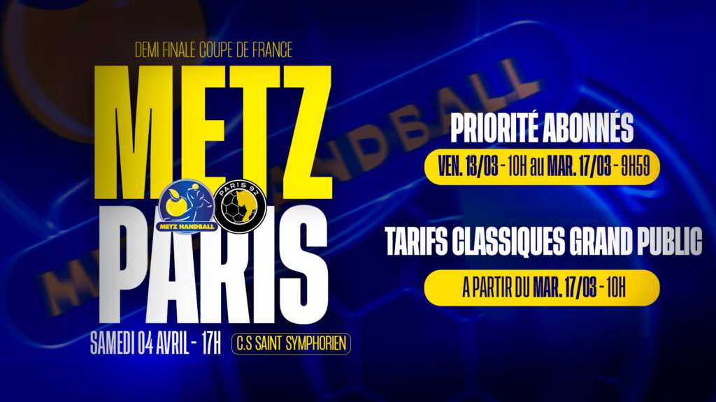 1/2 de finale Coupe de France : les dates d'ouverture de la billetterie.